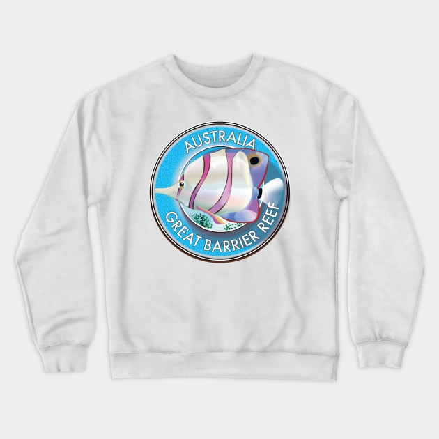 Great Barrier Reef Australia logo Crewneck Sweatshirt by nickemporium1